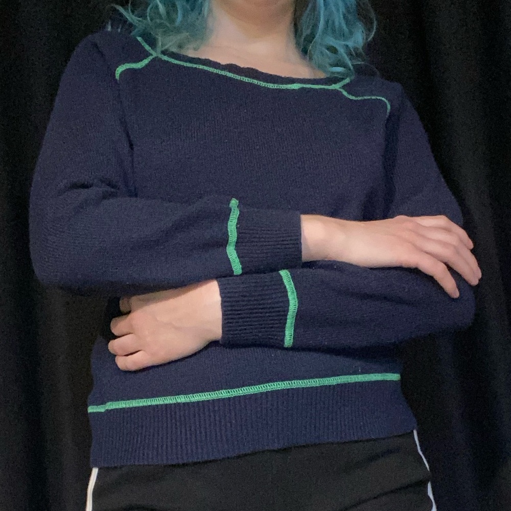 Navy sweater